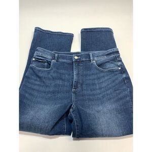 Ann Taylor Women's Five Pocket The Boot Crop High Rise Jeans Blue Size 14